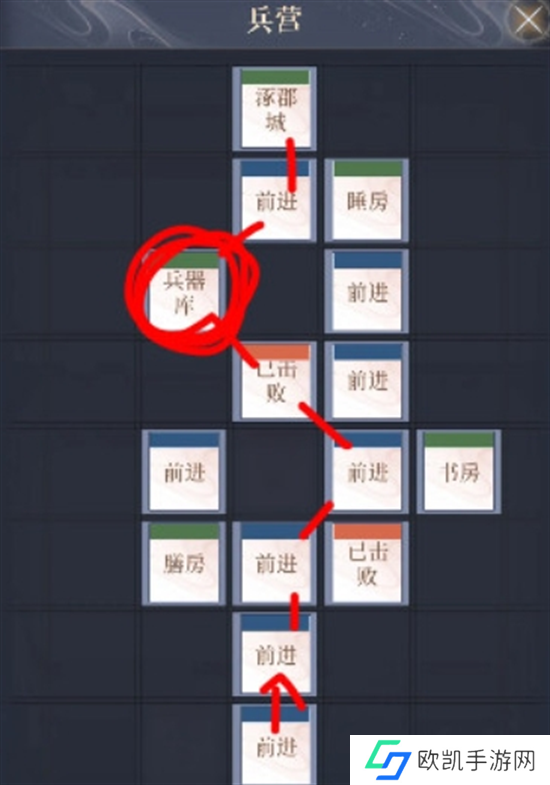 如鸢涿郡据点重建路线图图四