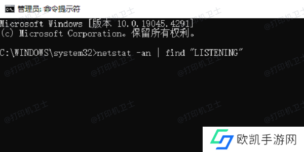 使用命令行工具netstat检查网络打印机 使用命令行工具netstat检查网络打印机