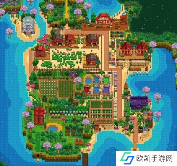 星露谷物语沙滩农场怎么布局