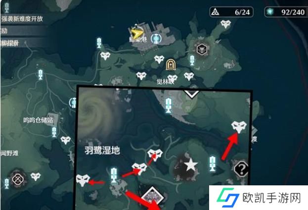 鸣潮青鸟及紫鸟点位及速刷路线是什么