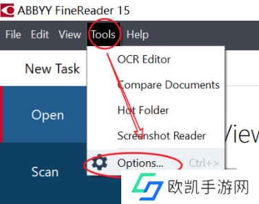 ABBYY FineReader怎么设置中文