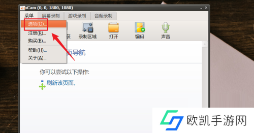 oCam如何开启GDIAPI功能