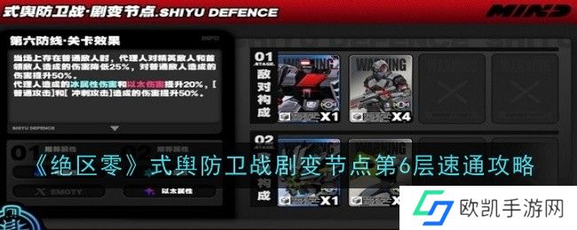 绝区零式舆防卫战剧变节点第6层怎么打？式舆防卫战剧变节点第6层速通攻略[多图]图片1