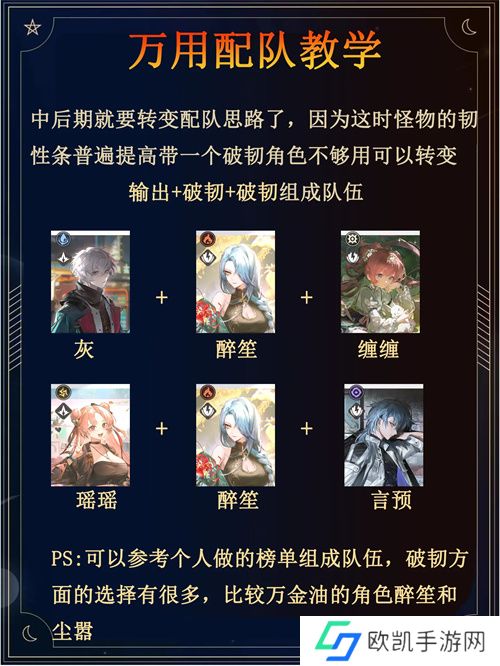 归龙潮新手开荒阵容搭配攻略分享