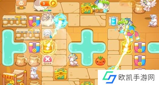 保卫萝卜4法老归来第44关通关详解