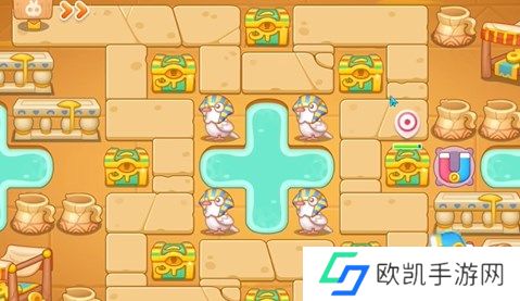 保卫萝卜4法老归来第44关通关详解