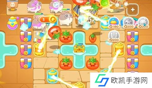 保卫萝卜4法老归来第44关通关详解