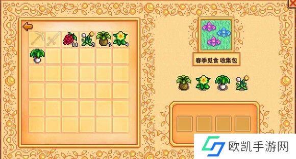 星露谷春季采集包怎么放不进去？