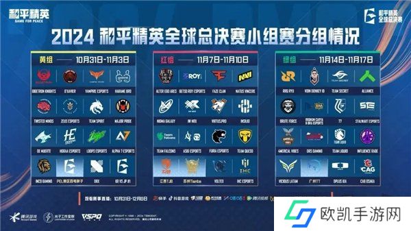 和平精英2024全球总决赛赛程表 2024年吃鸡全球总决赛赛程时间表