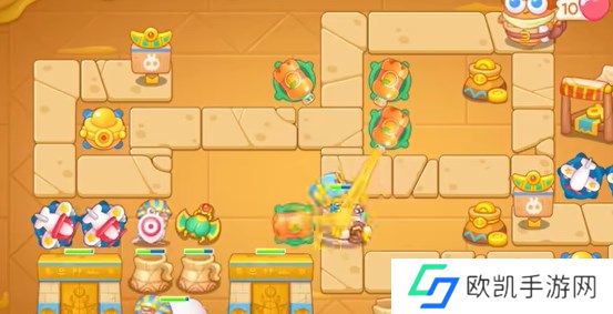 保卫萝卜4法老归来第48关通关详解