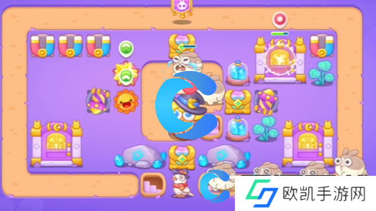 保卫萝卜4阿波与魔法宝藏第五十四关图文攻略