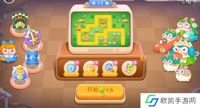 保卫萝卜4绿野奇缘11关攻略 绿野奇缘第11关无伤通关图文教程[多图]图片1