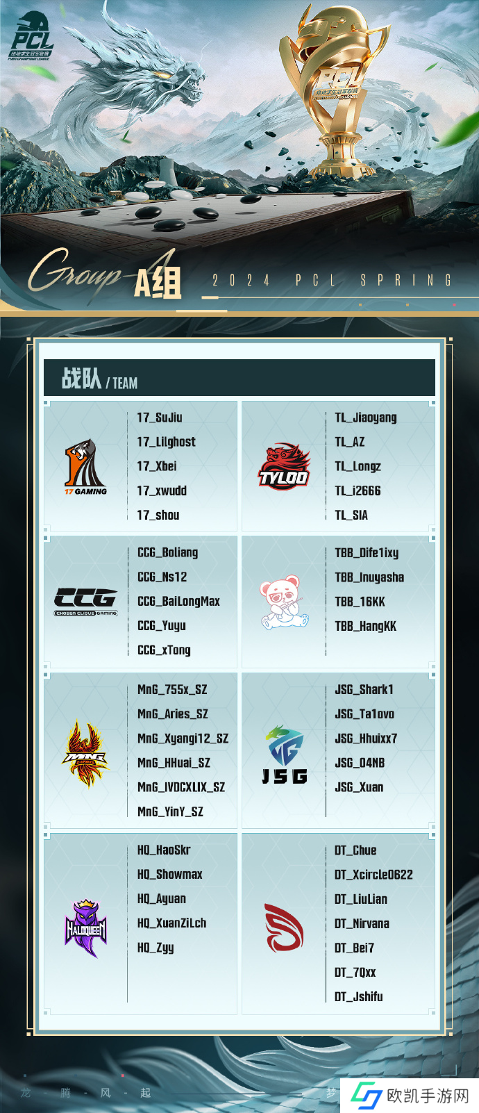 龙腾风起，梦逐荣光！PUBG PCL2024春季赛4.20正式开赛！